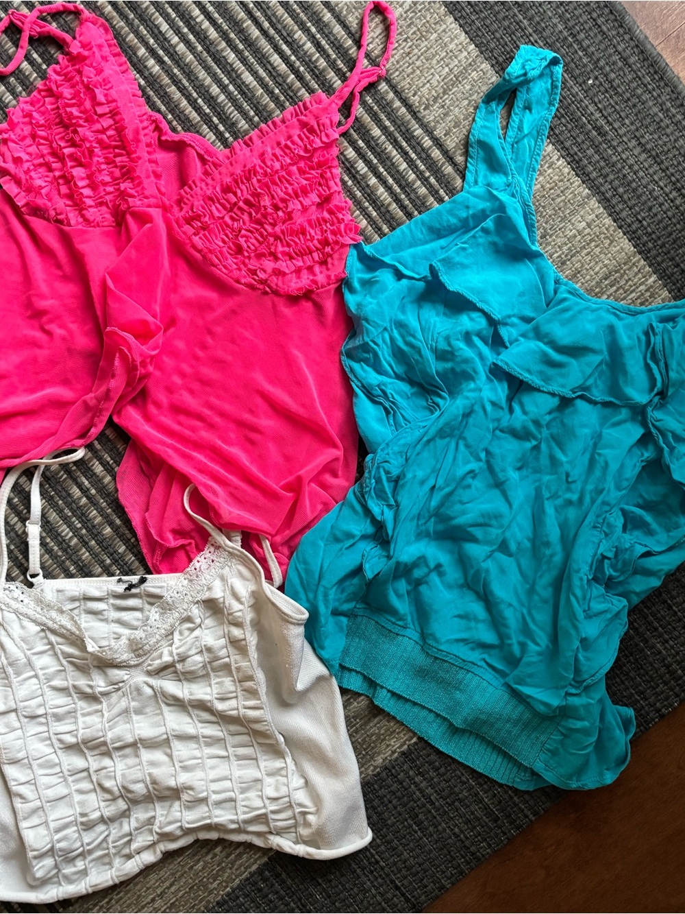Bundle of colourful summer tops